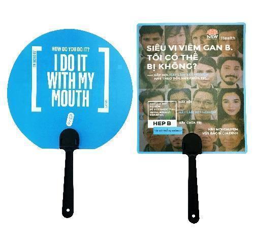 Digitally Printed Bespoke Shape Flat Paddle Fans